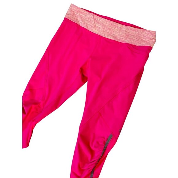 Lululemon Run Pace Crop Leggings Size 4 Pinkelicious Wee Space Parfait Pink 8 - Picture 3 of 6